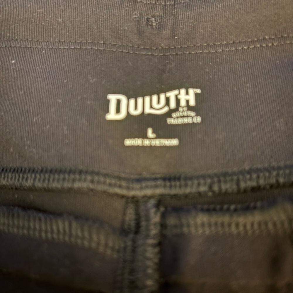 Duluth Trading Co Black Track Pants